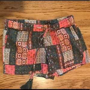 Paisley Print Shorts